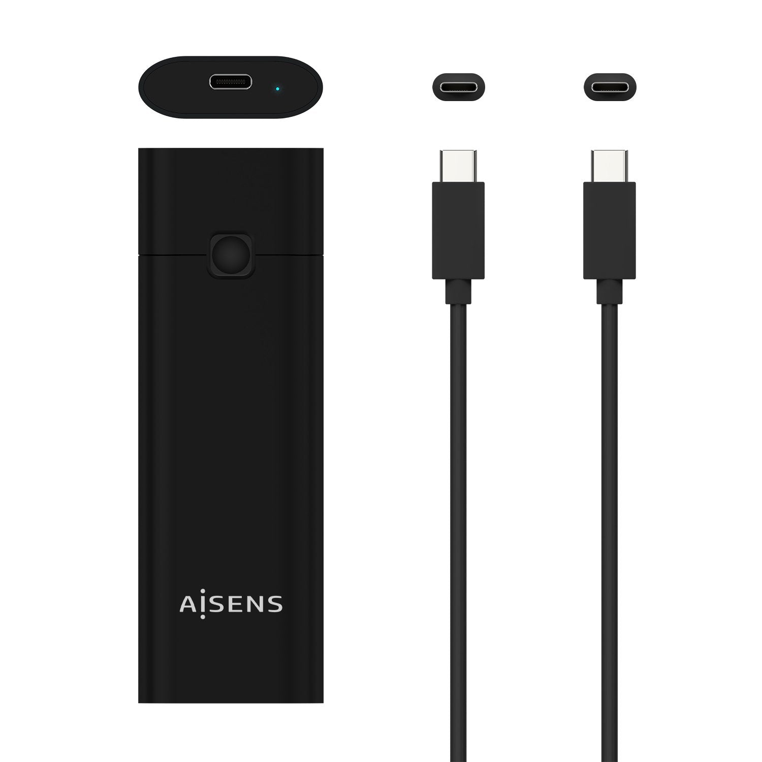 Aisens Caja Externa Para Disco Ssd M.2 Nvme Usb 3.1 Gen2 Sin Tornillos Asm2-020b