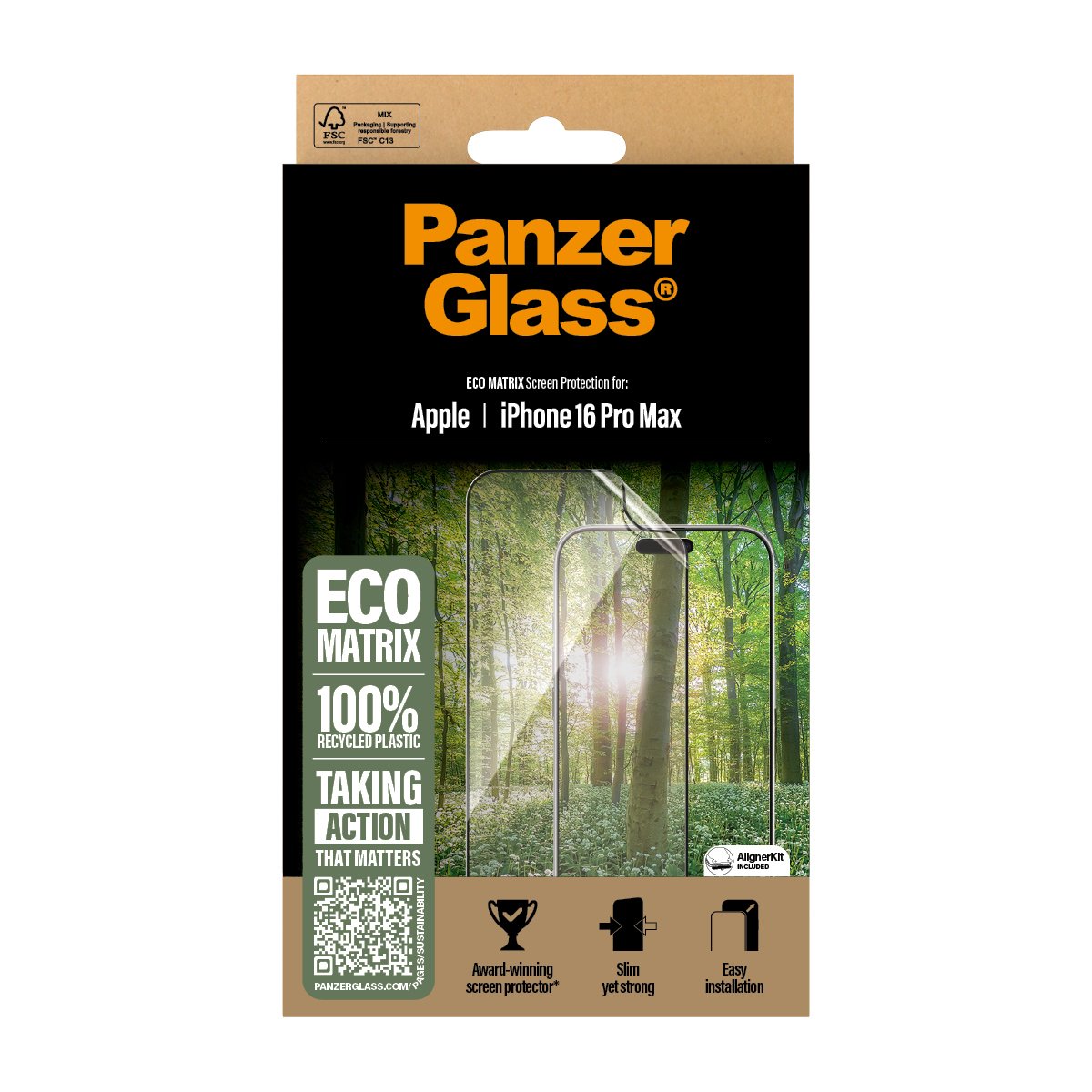 EAN 5715685002601 - PanzerGlass ® ECO MATRIX Screen Protector iPhone 16 Pro Max | Ultra-Wide Fit Protector de pantalla Apple  imagen 3