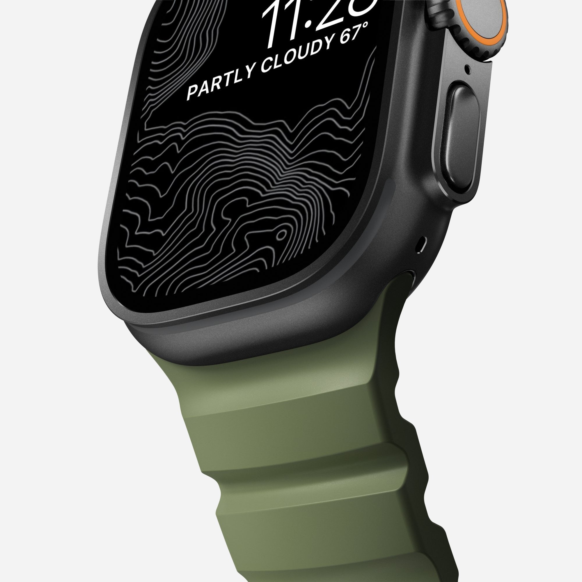 Nomad Rocky Point Band 42/44/45/ 49mm Forest Connector Black