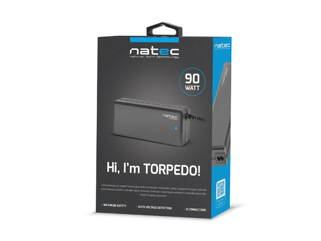 EAN 5901969408263 - NATEC Torpedo UNI-90 adaptador e inversor de corriente Interior 90 W Negro imagen 7