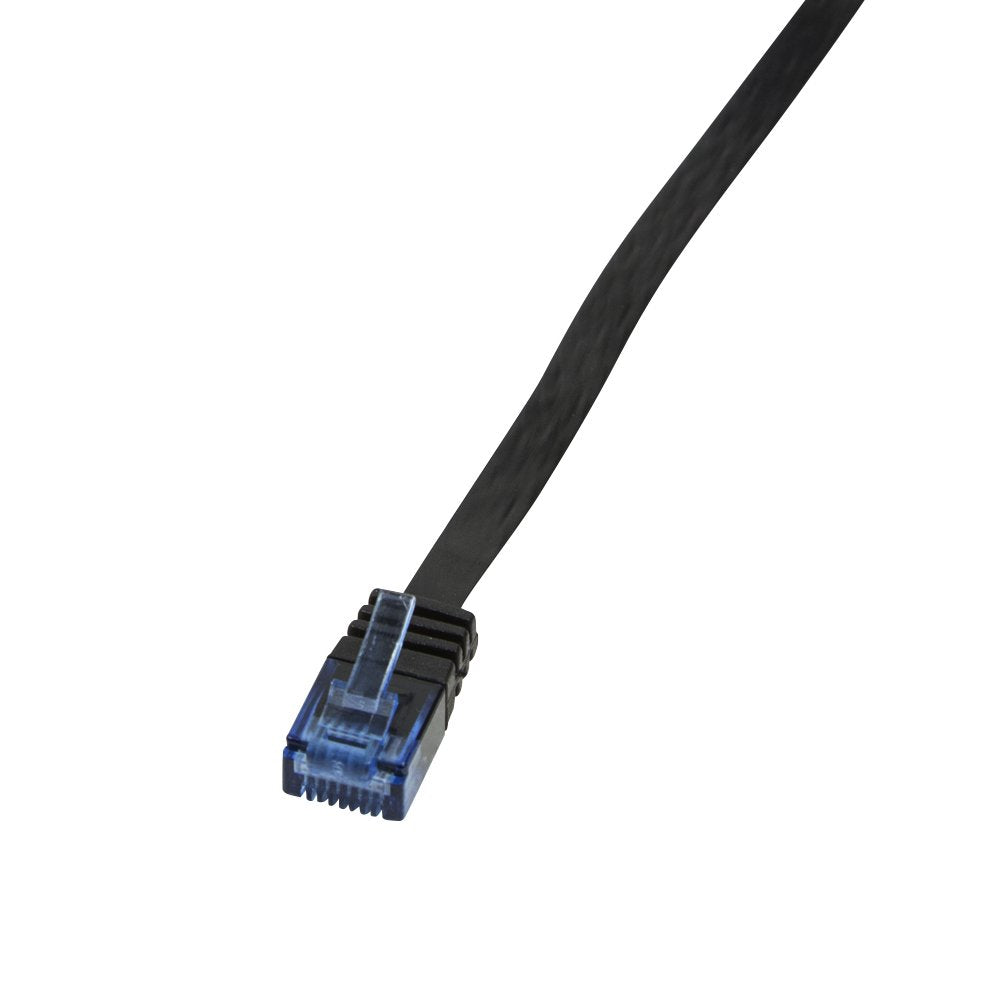 Patch Cable Flat Cat.5e U Utp, Negro, 5,0m