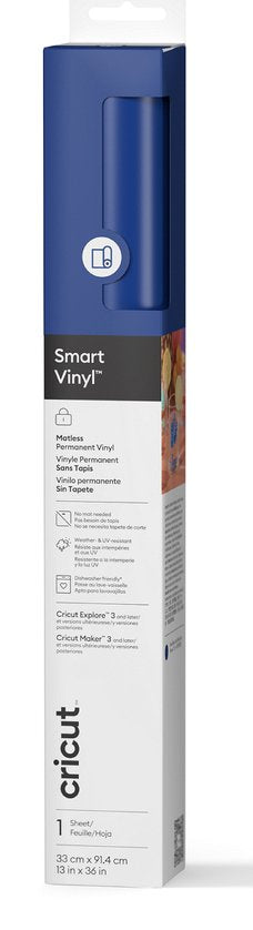 Cricut 2011601 Vinilo Adhesivo Permanente Azul Mate