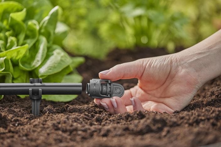 Tapón Micro-Drip-System Gardena 13mm (1/2") (Gris Oscuro, 5 Piezas 13205-20