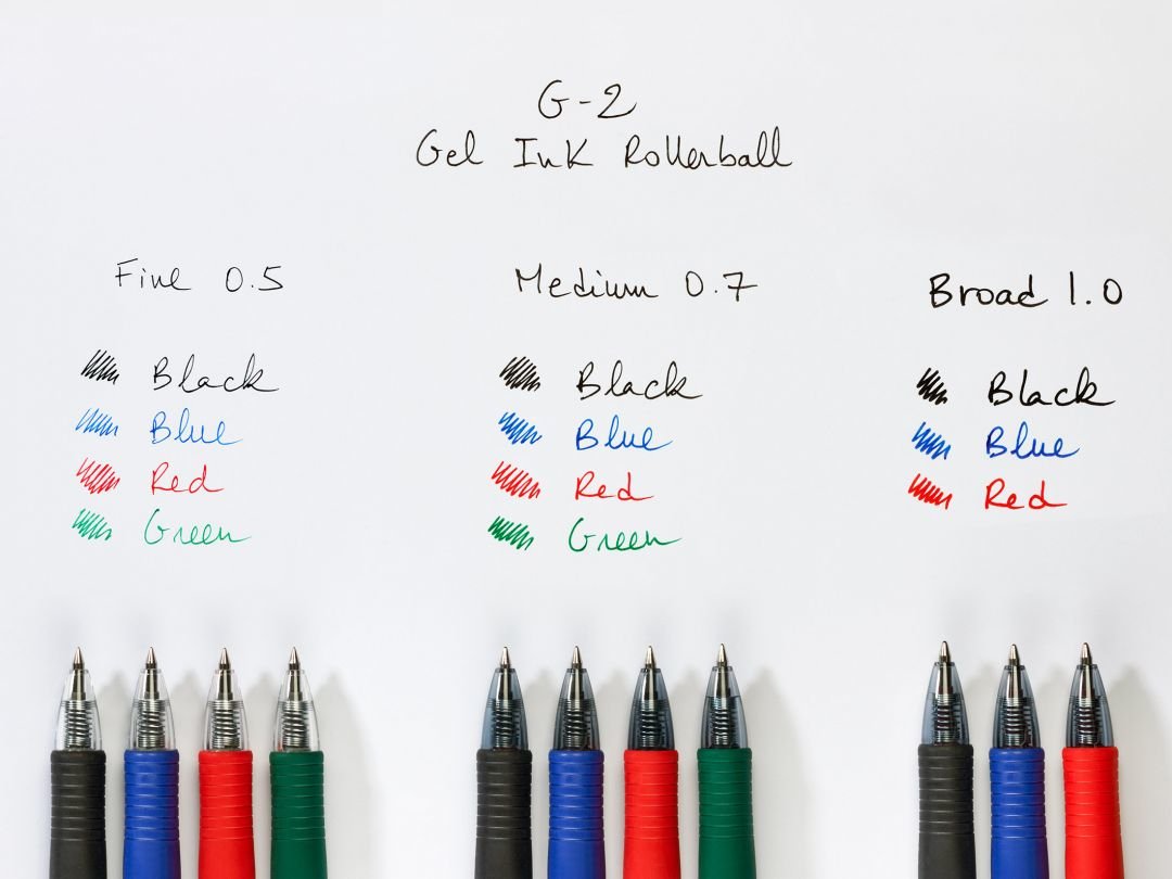 Caja De Bolígrafos De Tinta De Gel Retráctil Pilot G-2 12 Unidades Rojos