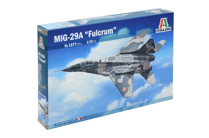 EAN 8001283013772 - Italeri MIG 29A "Fulcrum" Maqueta de avión de ala fija Kit de montaje 1:72 imagen 1