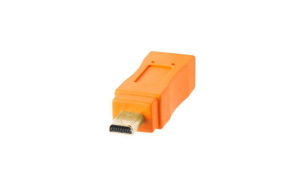 Tether Tools Cu8015-Org Cable Usb 4,6 M Usb 2.0 Usb A Mini-Usb B Naranja