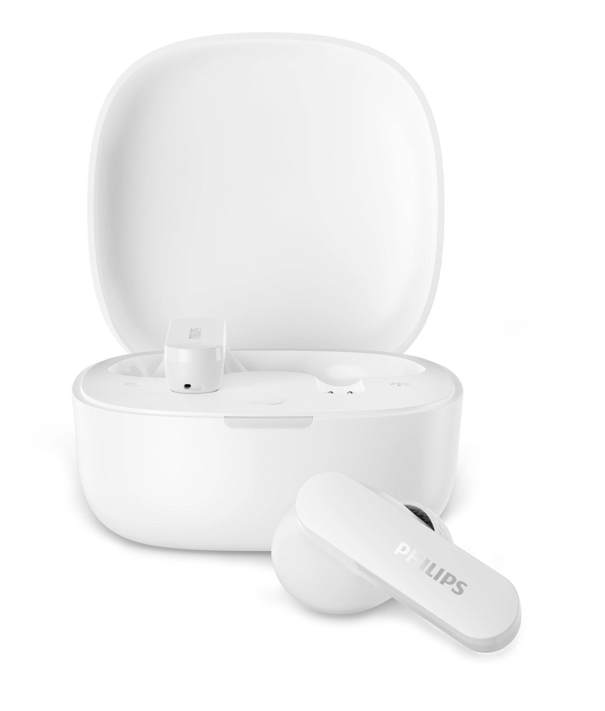 Auriculares Bluetooth Philips Tat2100wt Con Estuche De Carga Autonomía 8h Blancos