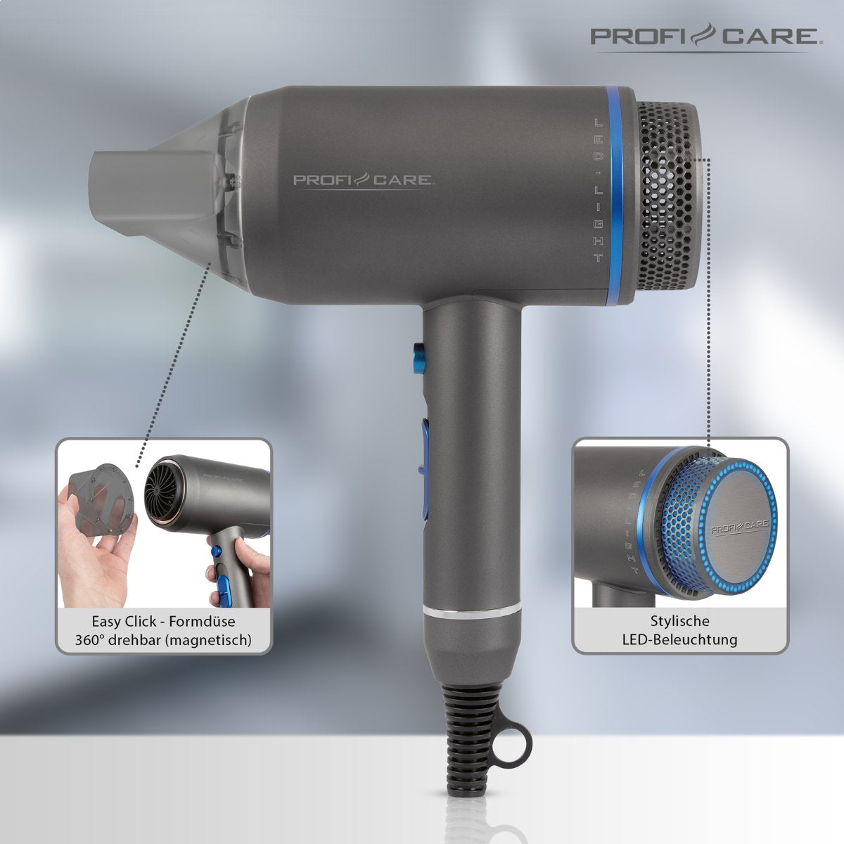 EAN 4006160308204 - ProfiCare 330820 secador 1800 W Azul, Gris imagen 5