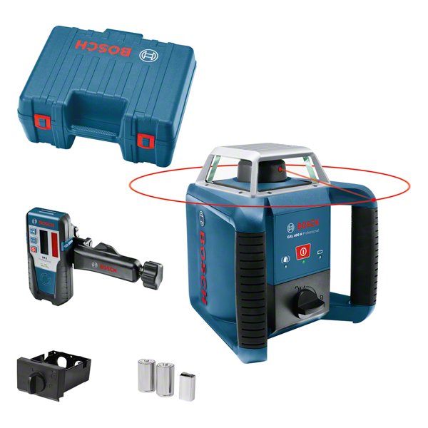 EAN 3165140923514 - Bosch GRL 400 H Nivel giratorio 400 m 635 nm (< 1 mW) imagen 1