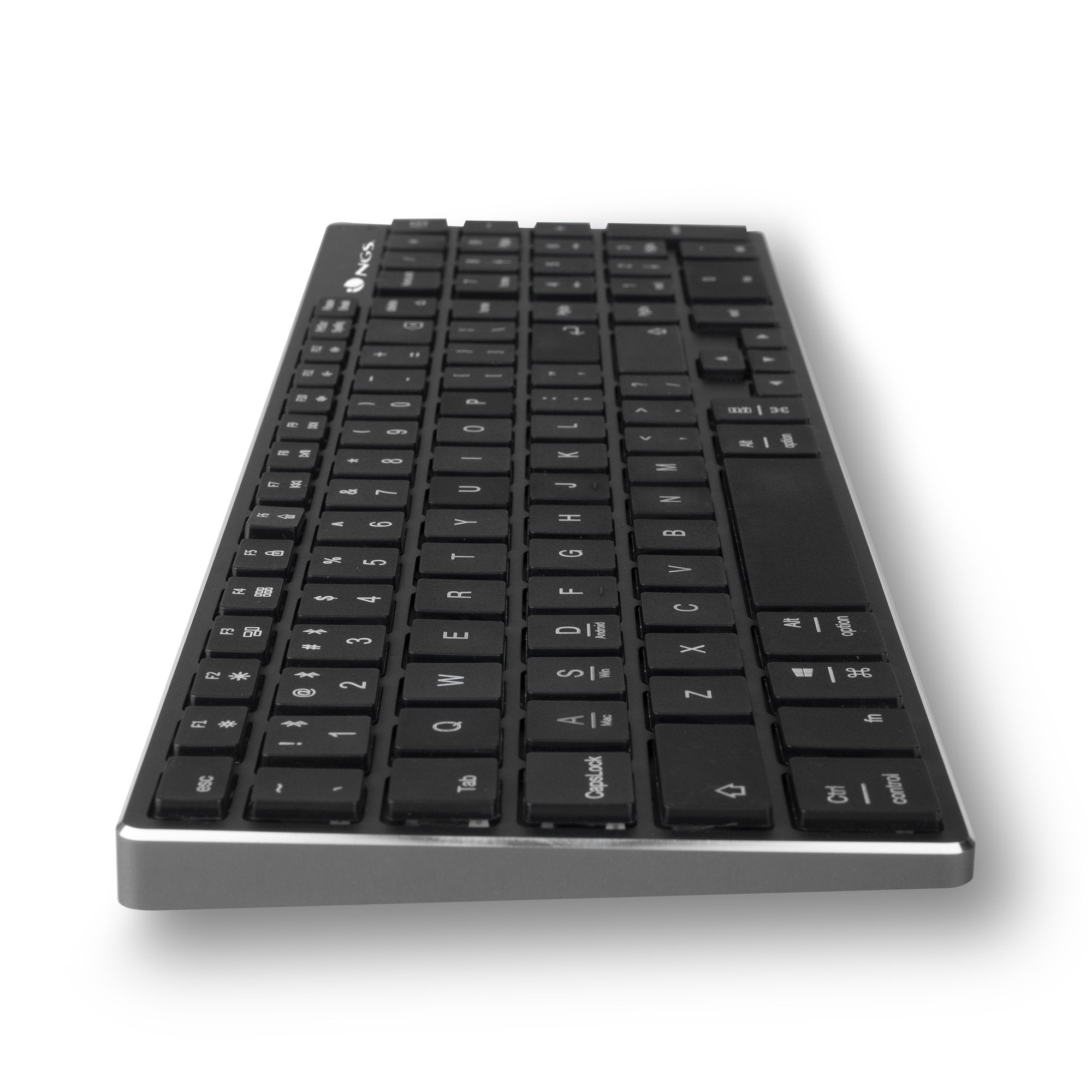 Ngs Fortune-Bt Teclado Multidispositivo Inalambrico Usb Bluetooth - Portugues - Silencioso - Teclas X-Type - Bateria