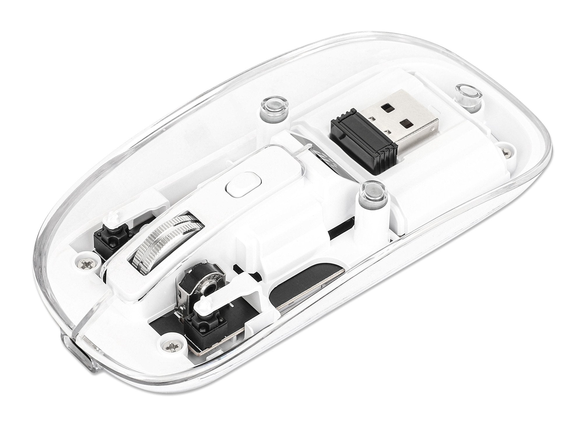Ratón Manhattan 190275  Universal Ambidextro Rf Inalámbrico Óptico 1600 Dpi