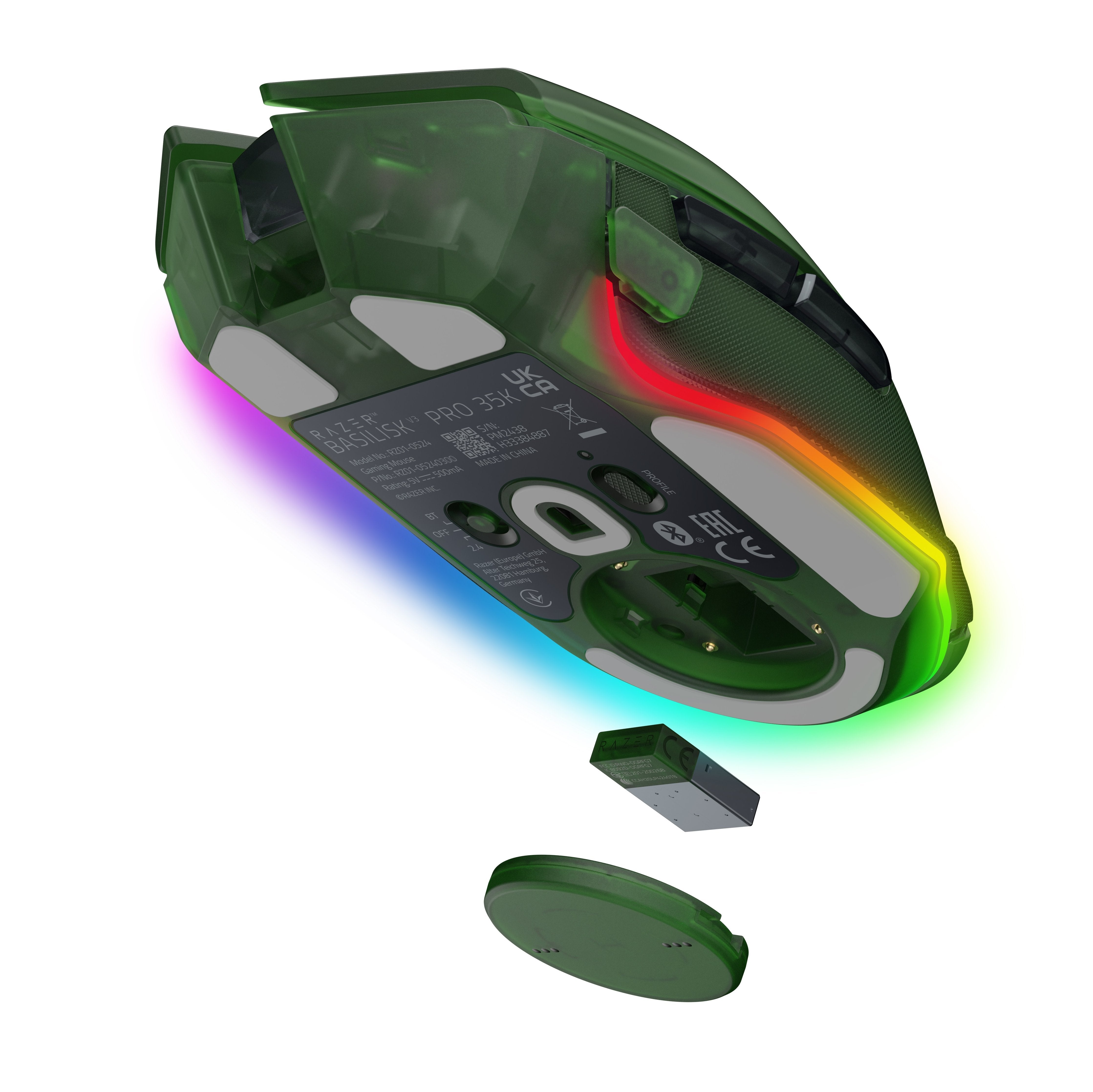 EAN 8886419334804 - Razer Basilisk V3 Pro 35K ratón Juego mano derecha RF Wireless + Bluetooth + USB Type-A Óptico 35000 DPI imagen 3