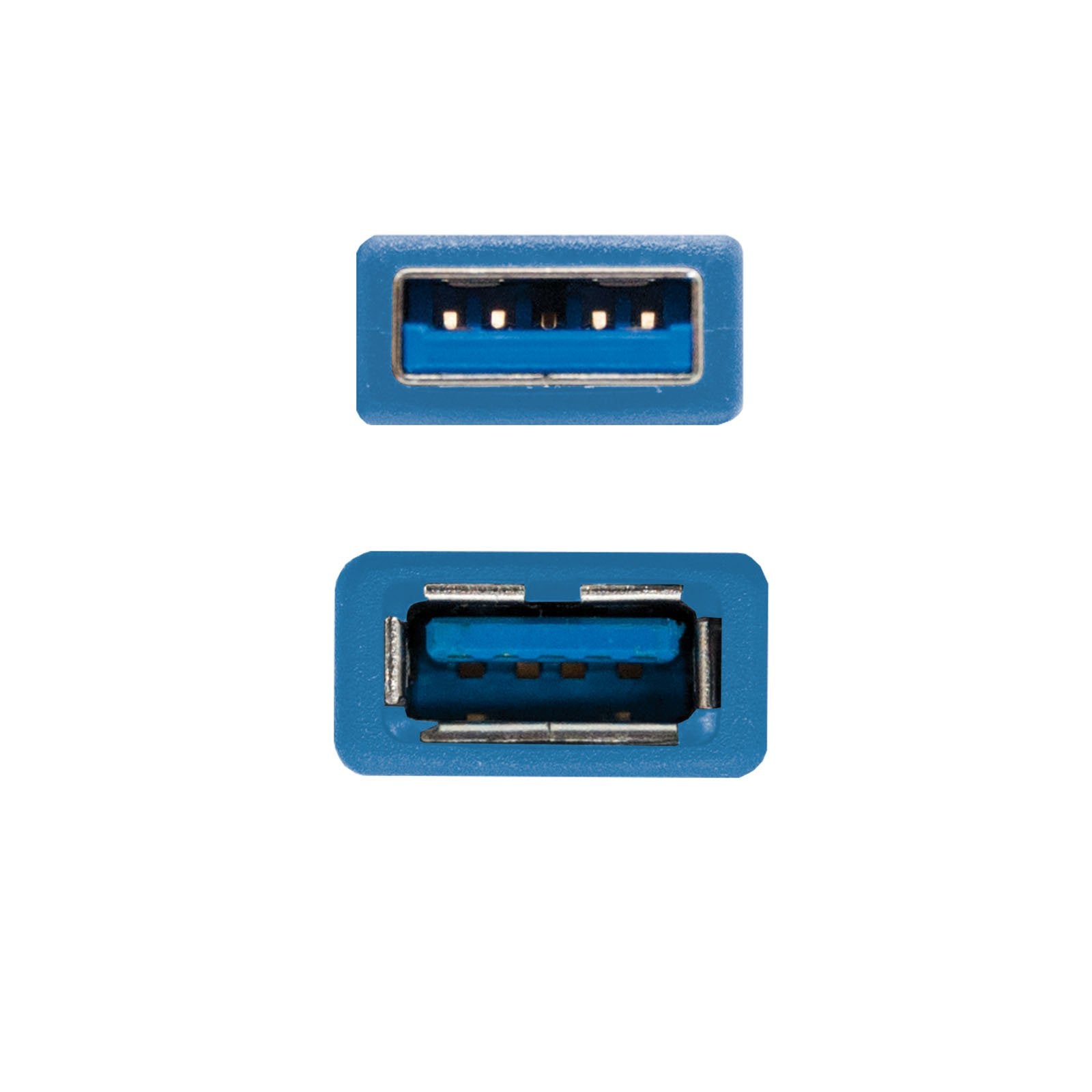 Nanocable Cable Usb-A 3.0 Macho A Usb-A Hembra 1m - Azul