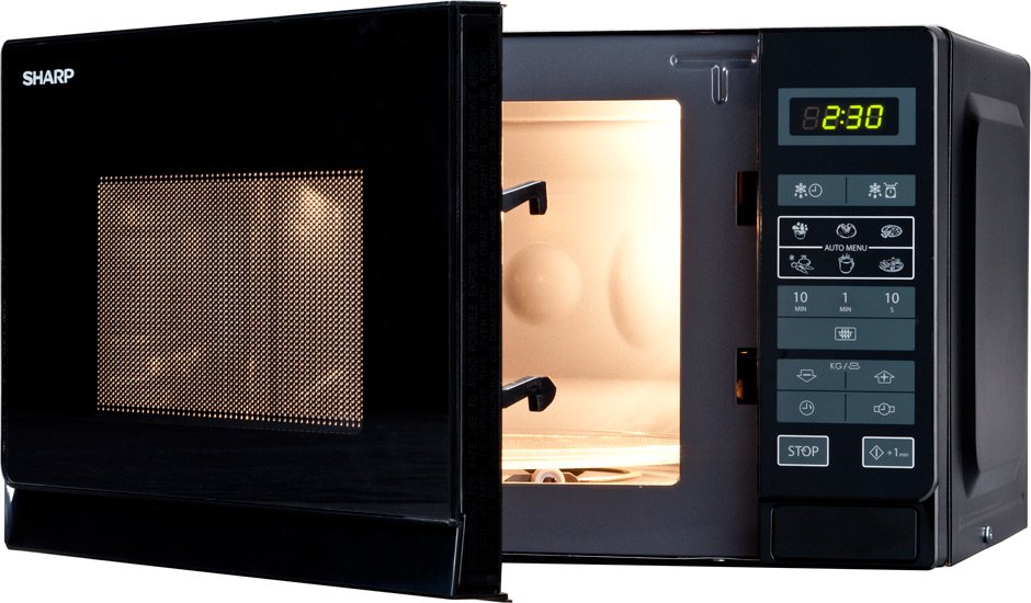 Sharp R242bkw, Microondas Negro 18100093