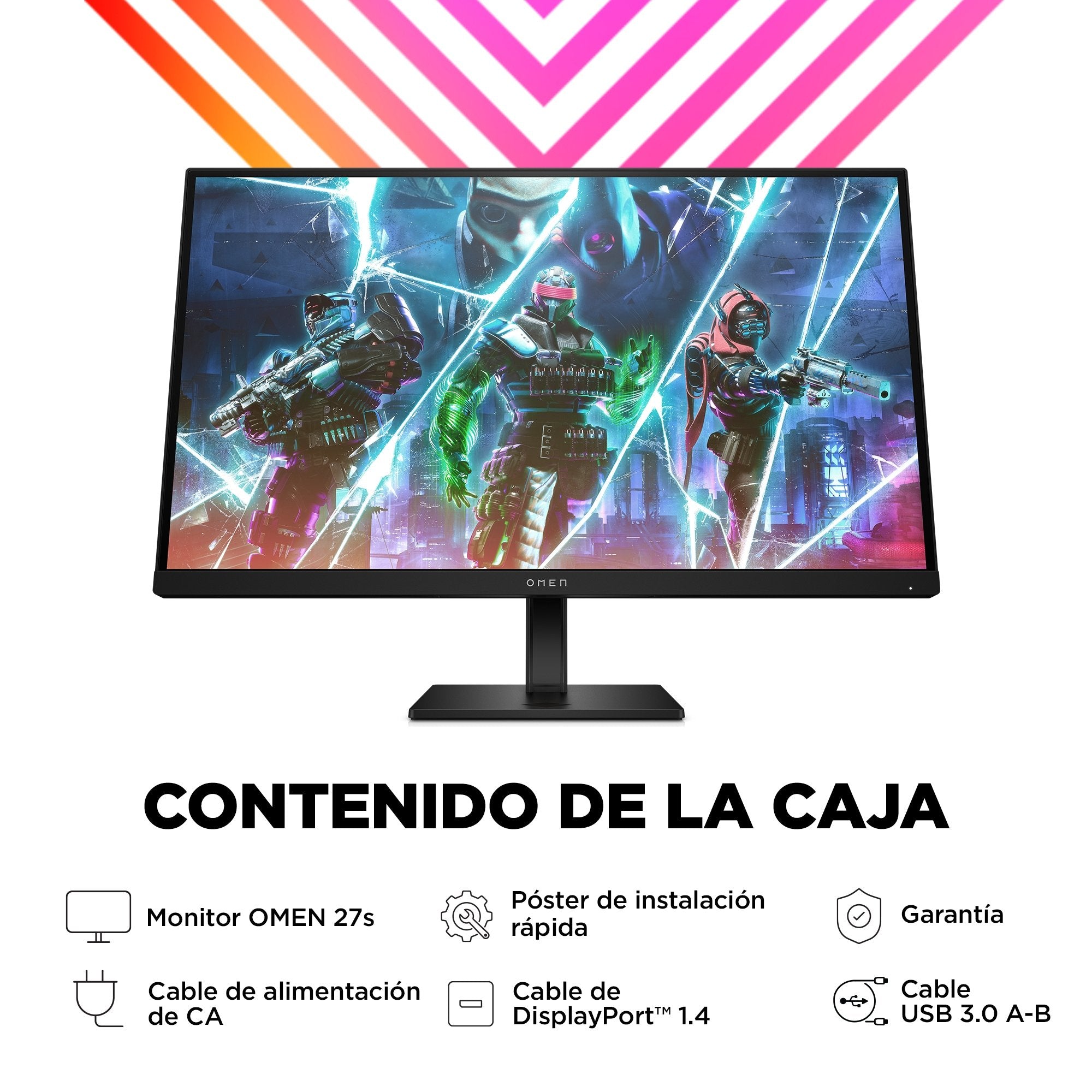 EAN 1970296154666 - OMEN by HP 27 inch FHD 240Hz Gaming Monitor - OMEN 27s pantalla para PC 68,6 cm (27") 1920 x 1080 Pixeles imagen 6
