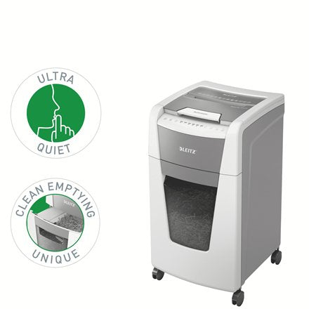 EAN 4002432124138 - Leitz 80160000 triturador de papel Microcorte 55 dB 22 cm Gris, Blanco imagen 5