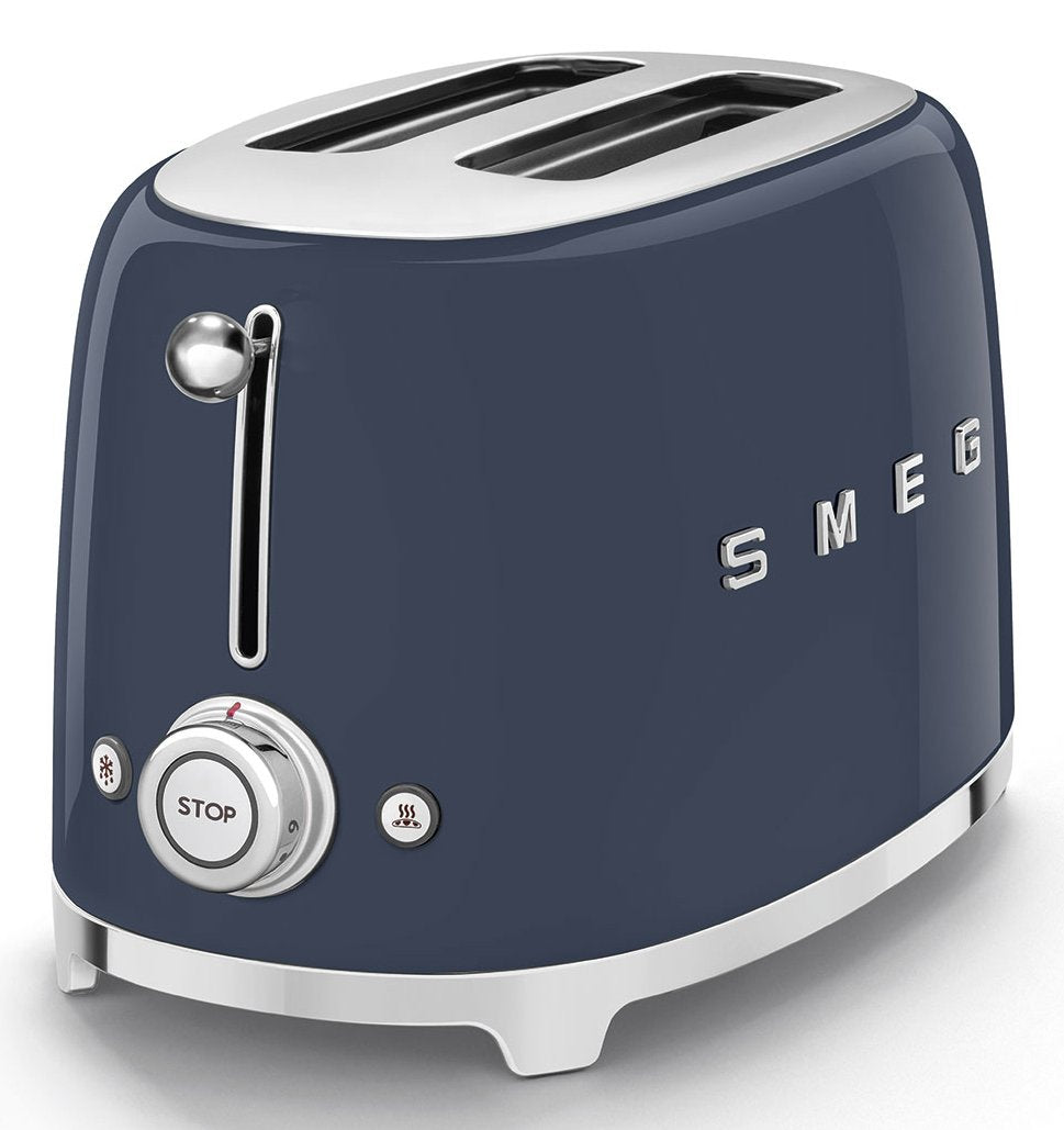 Tostadora Smeg 2x2 50´Style Azul Tsf01nbeu