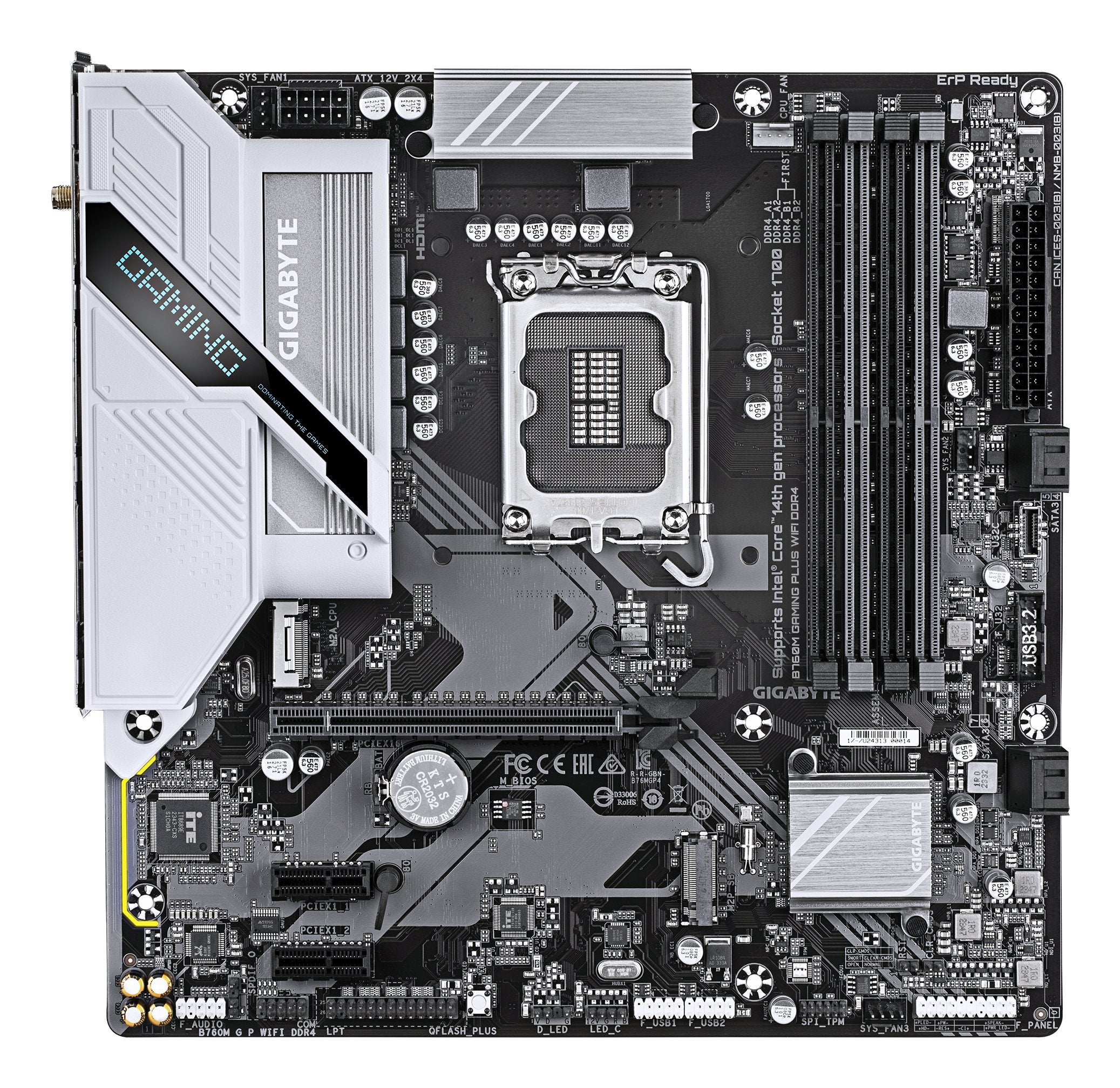 EAN 4719331862855 - GIGABYTE B760M GAMING PLUS WIFI DDR4 Intel B760 LGA 1700 micro ATX imagen 2