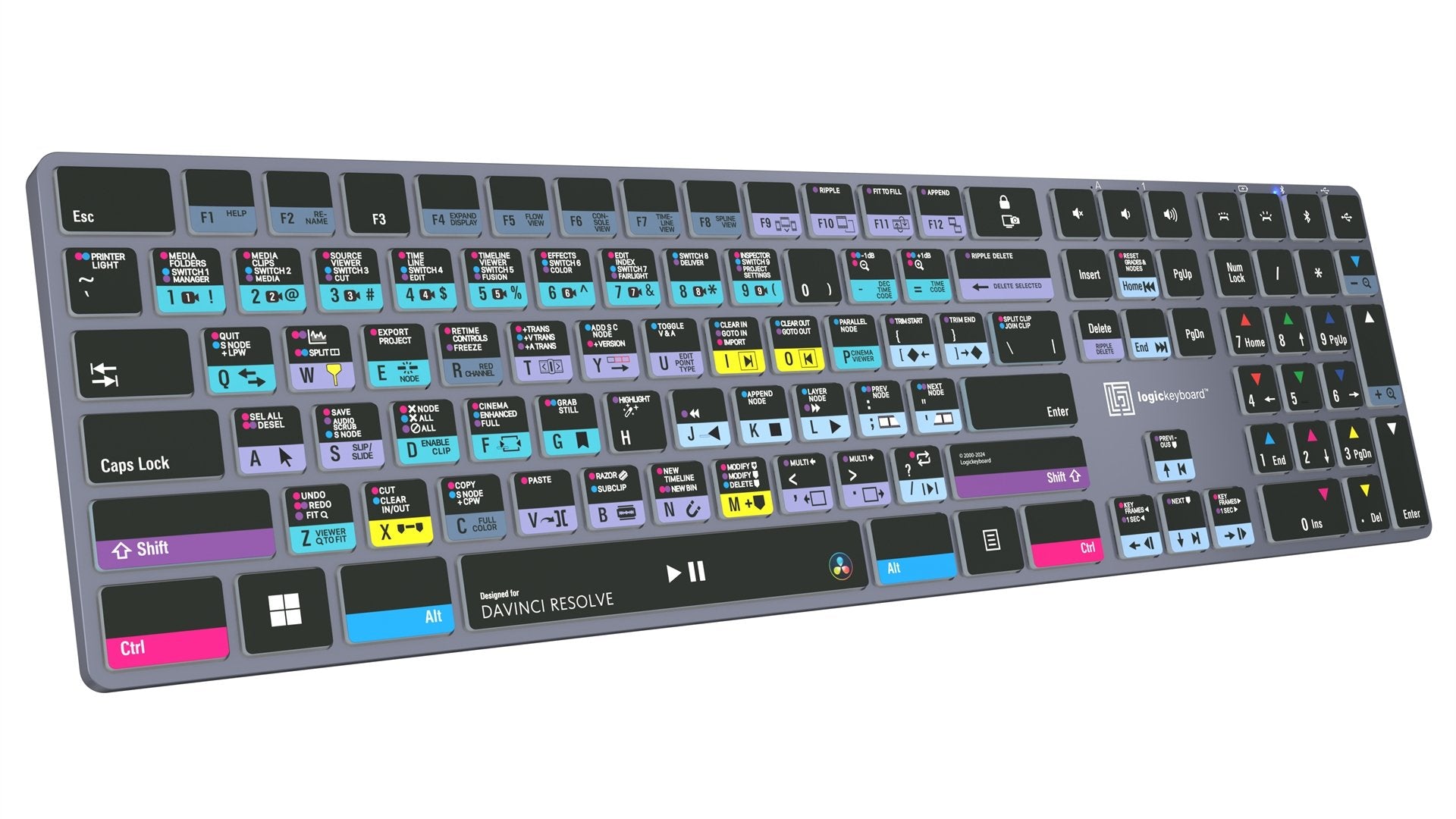 EAN 5707795023355 - Logickeyboard LKB-RESB-TPC teclado Hogar / Oficina USB + Bluetooth QWERTZ Alemán Negro imagen 4
