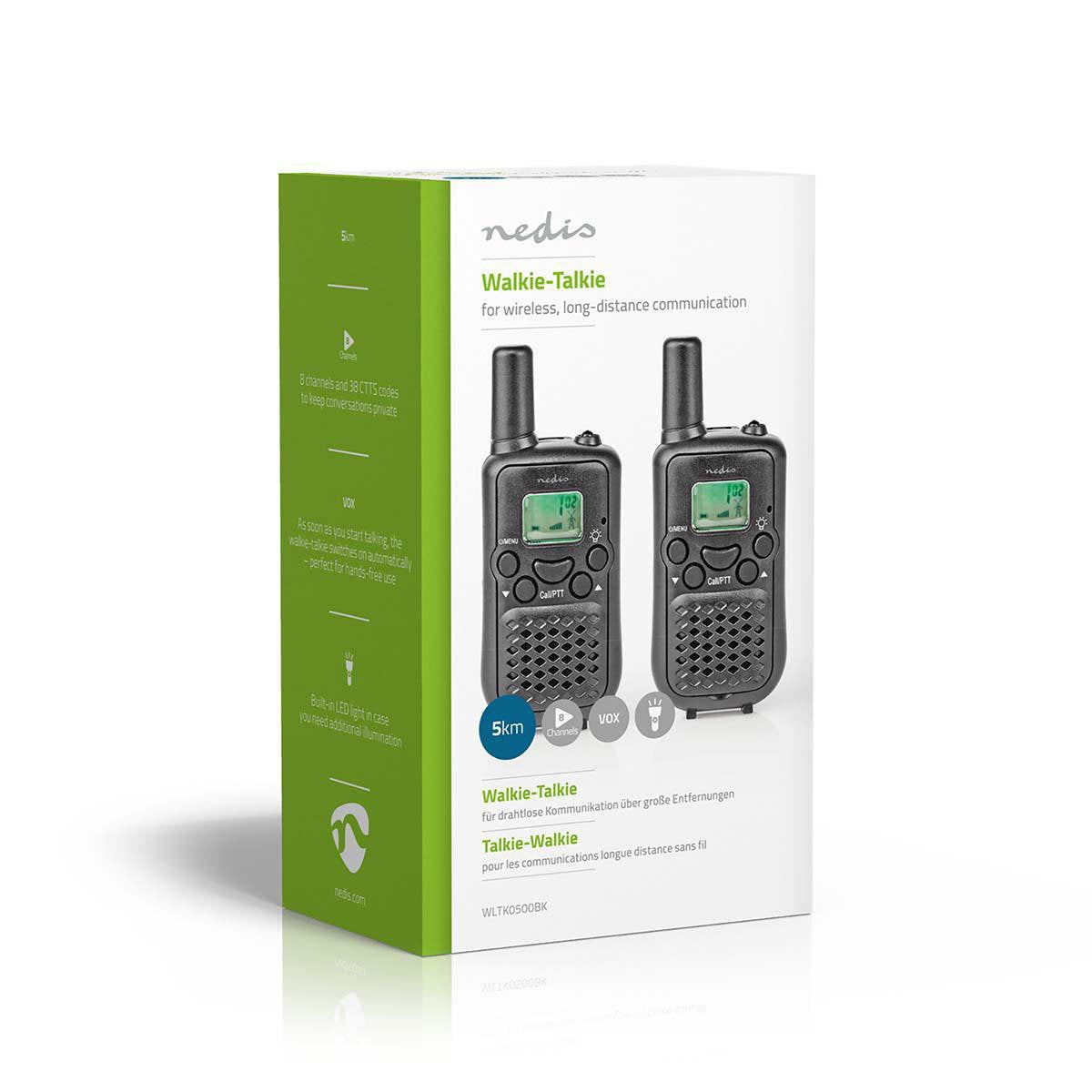 Nedis Wltk0500bk Twin Walkie-Talkie