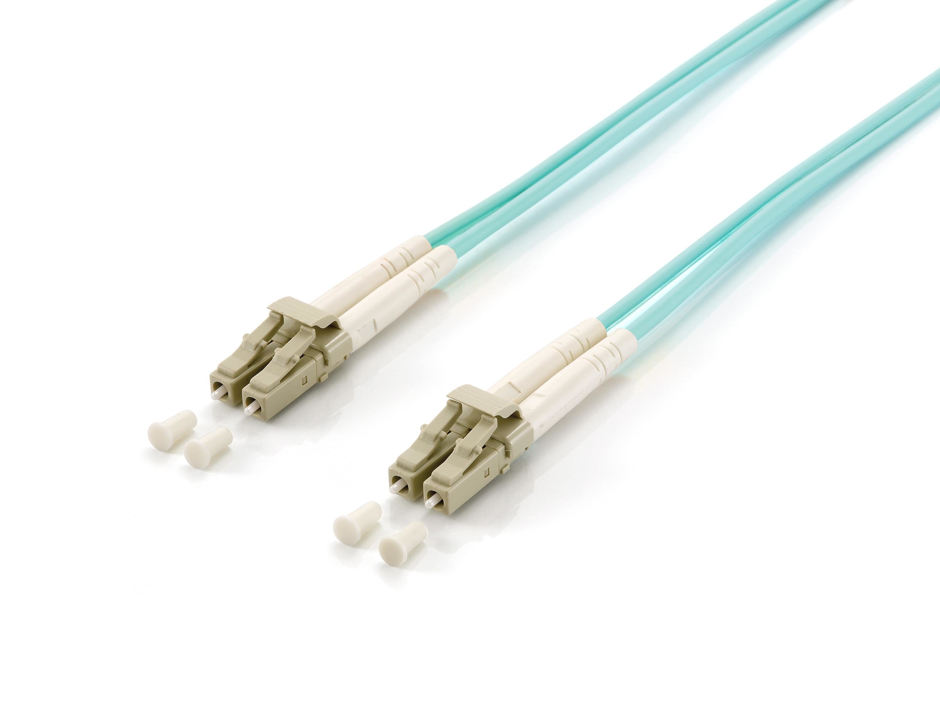 Equip Cable De Red Lc->Lc 25.00m Multimode Duplex Om3 Turquesa