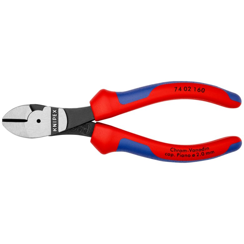 Alicates De Corte Diagonal Knipex Para Trabajos Pesados 160 Mm