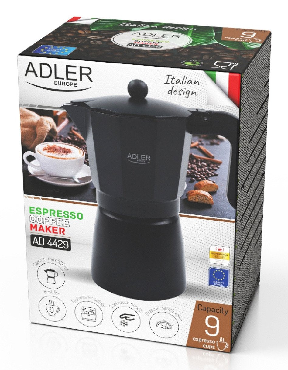 EAN 5905575907196 - Adler AD 4429 cafetera manual Cafetera italiana 0,52 L Negro imagen 12