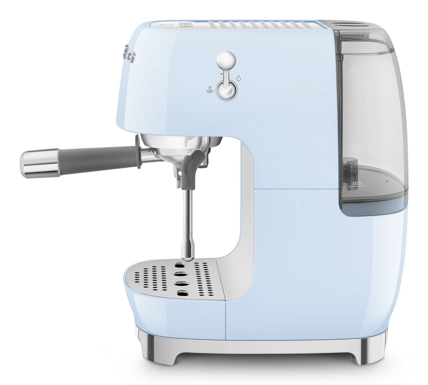 Smeg Espressomaschine Ecf03pbeu, Thermoblock, Cold Brew, Dampfdüse, 1.4l Tank