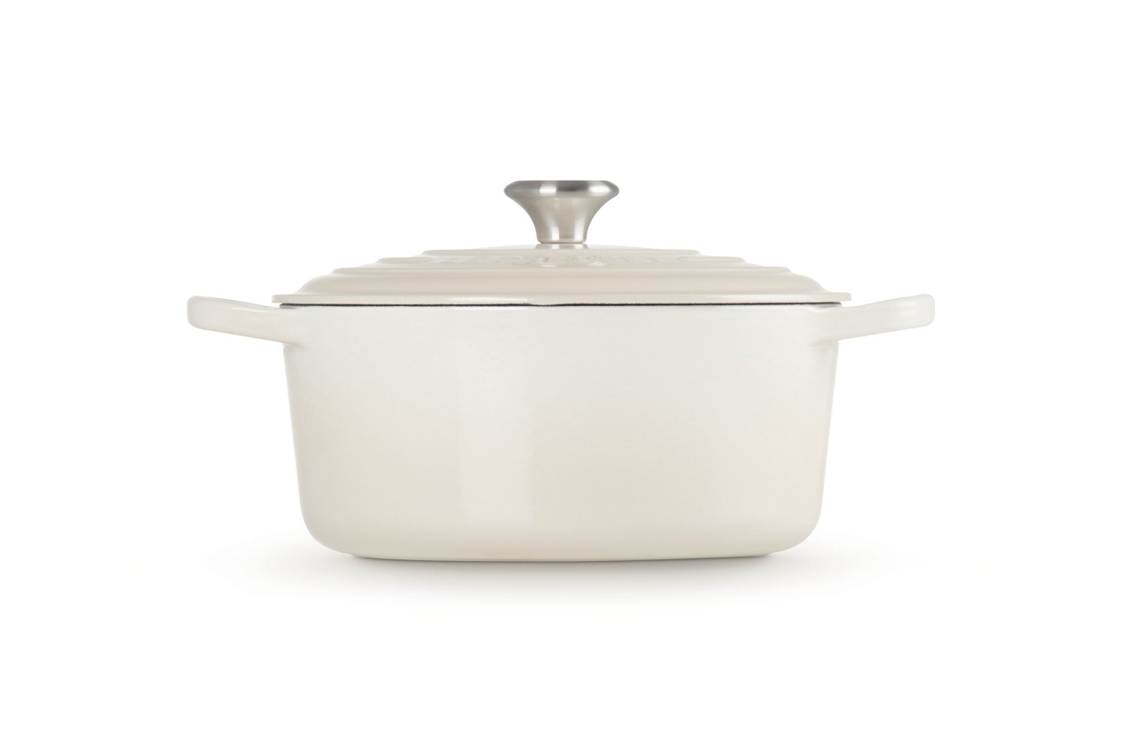 Le Creuset Signature Roaster Round 26cm Meringue (21177267164430)