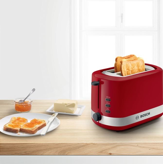 Bosch Tat6a514 Tostadora 2 Rebanada(S) 800 W Rojo