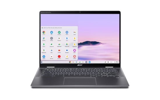 Acer Chromebook Plus Spin 714 Cpe794-1n-Tco Diseño Plegable Intel Core Ultra 7 155u / Hasta 4.8 Ghz Chrome Os Intel Graphics 32 Gb Ram 512 Gb Ssd Nvme 14" Ips Pantalla Táctil 1920 X 1200 Wi-Fi 6e Bluetooth Gris Metalizado Kbd: Españ