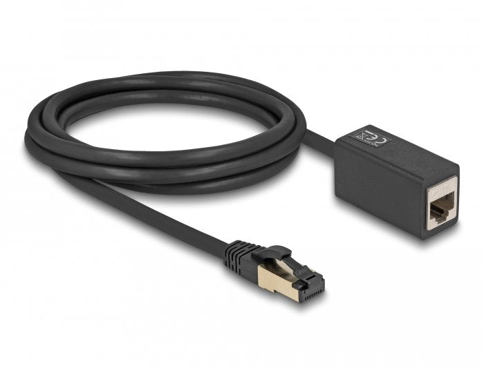 Cable Delock 87106 De Red Negro 2 M Cat8.1 S/Ftp (S-Stp)