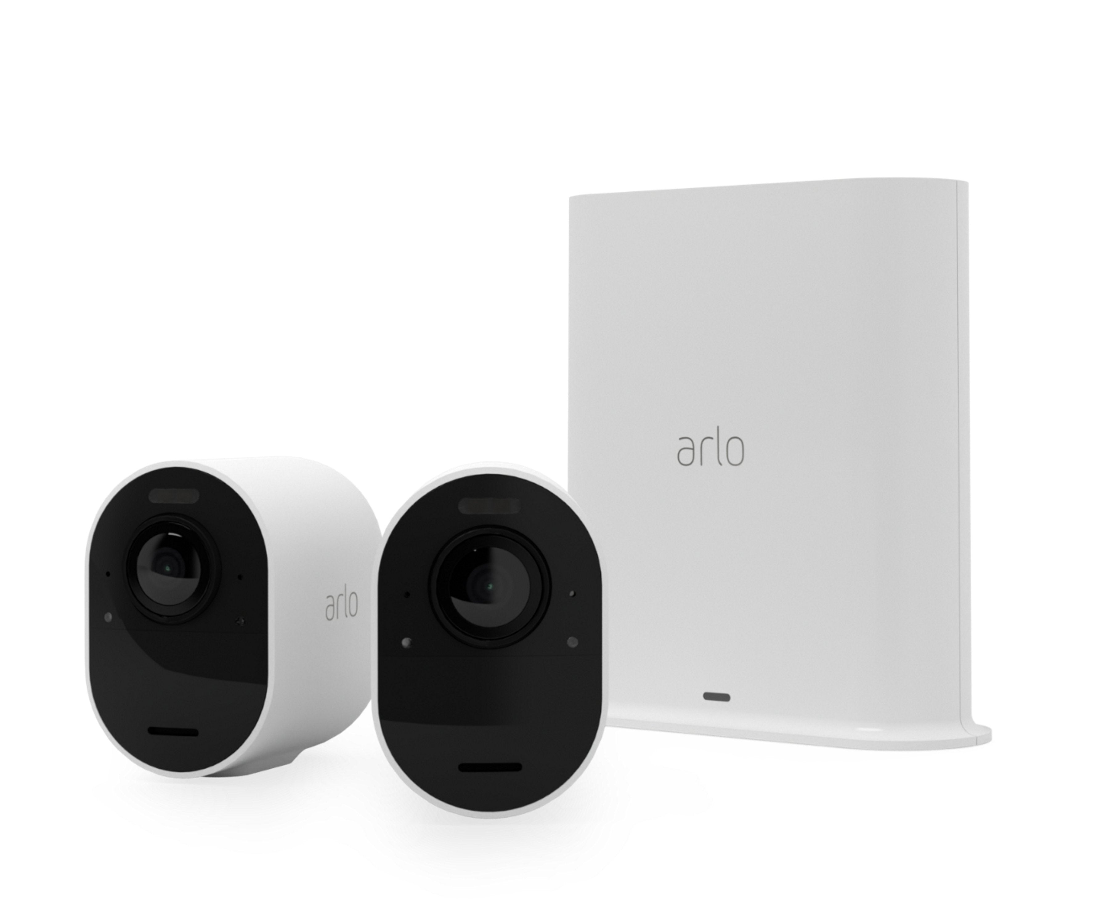 Arlo Ultra 2 Spotlight, Cámara Blanco/Negro, Juego De 2 Vms5240-200eus