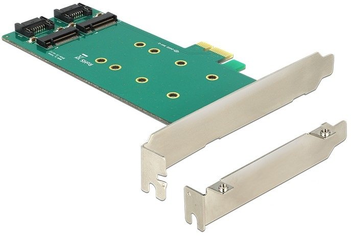Delock Tarjeta Pcie X1 > 2 X M.2 Key B Low Profile