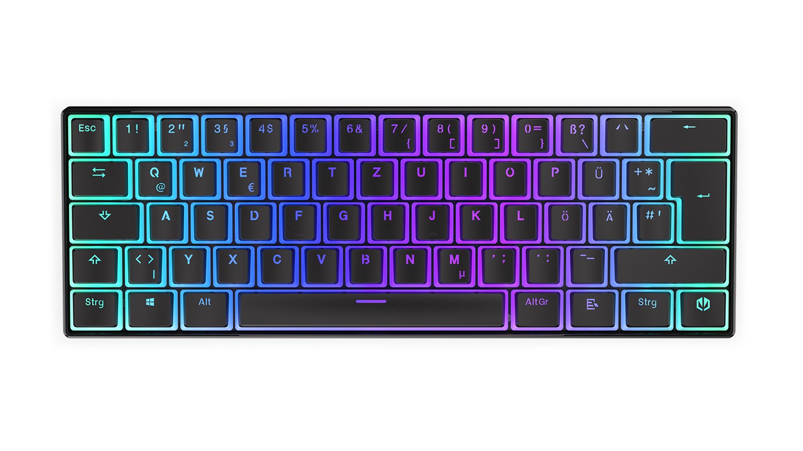 Teclado Alemán Endorfy Thock Compact Rf Inalámbrica + Usb Qwertz