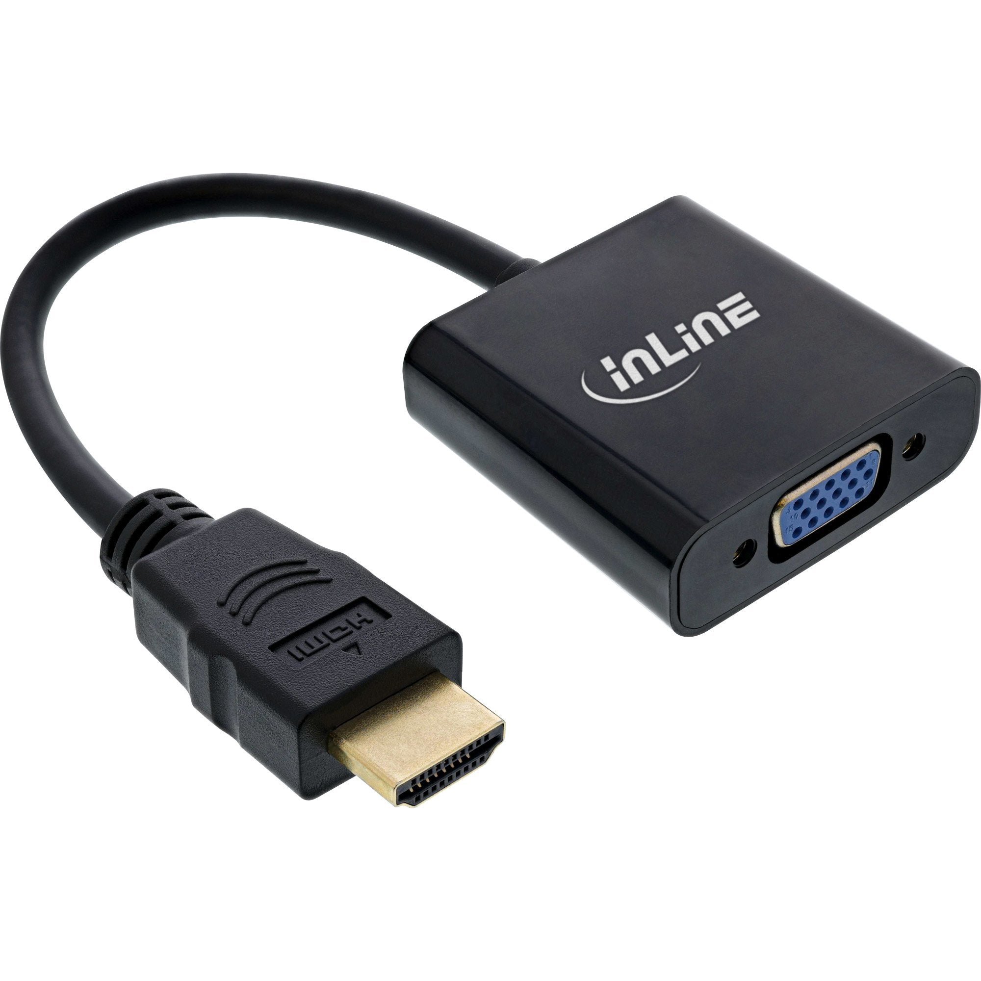 Cable Inline Hdmi A Vga, Con Audio