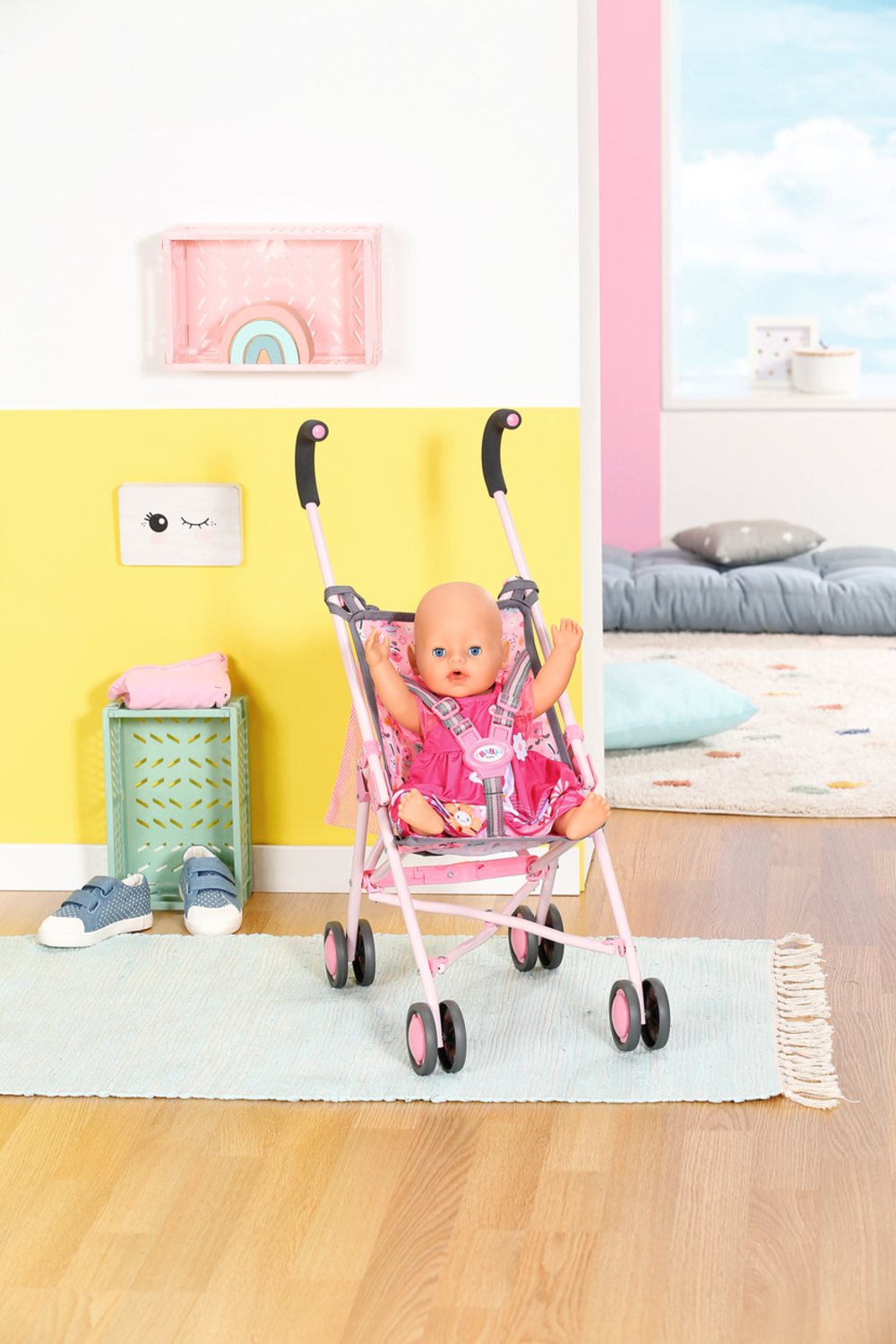 Zapf Creation Baby Born Stroller With Bag Cochecito Para Muñecas 832547