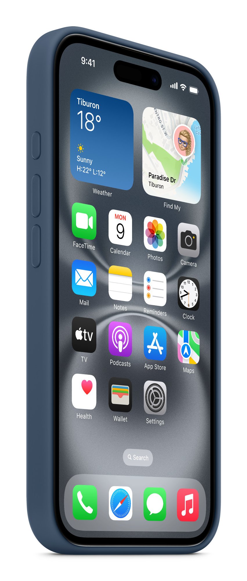 Apple Funda Iphone 16 Silicone With Magsafe - Denim