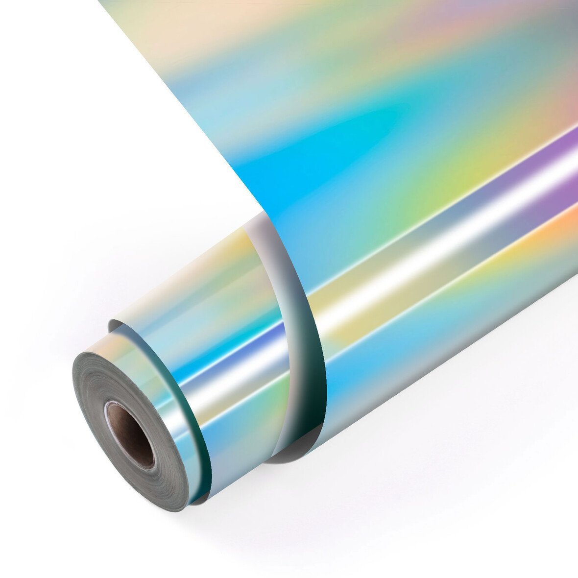 Loklik Permanent Adhesive Vinyl Holographic - Iridescent Silver