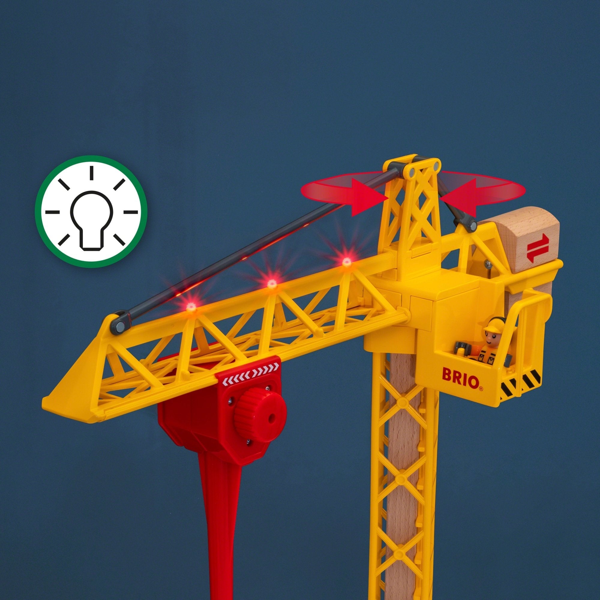 Brio Gran Grúa De Construcción Con Luz, 33835