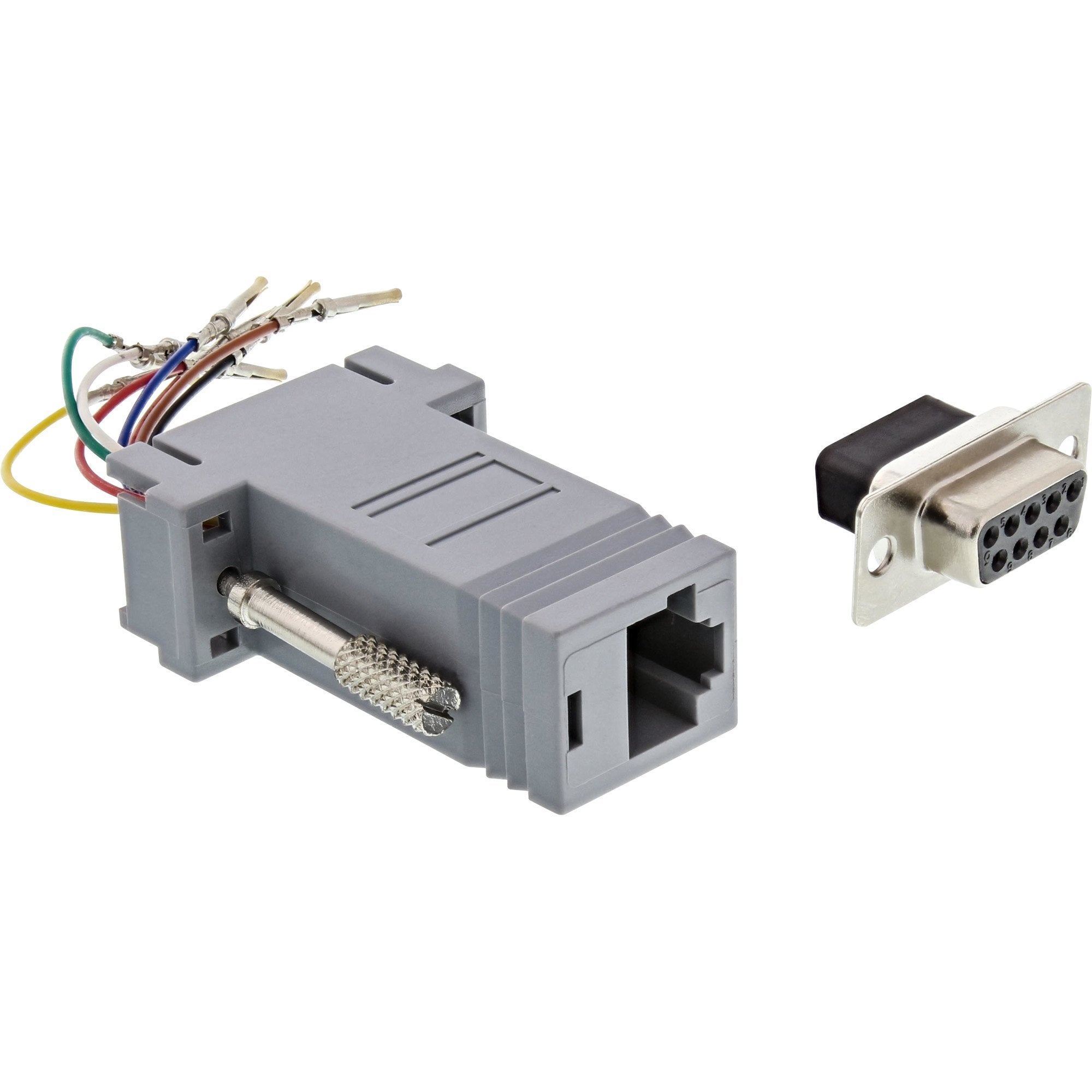 Adaptador Inline Sub-D De 9 Pines Hembra A Rj45 Hembra