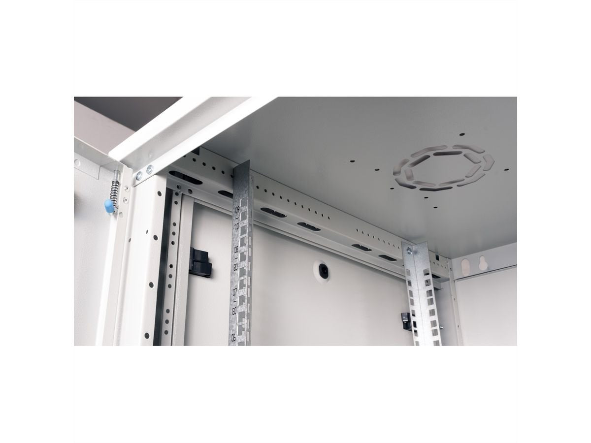 Roline 19-Zoll Wandgehuse Basic Plus 9he, 600x600 Bxt Grau