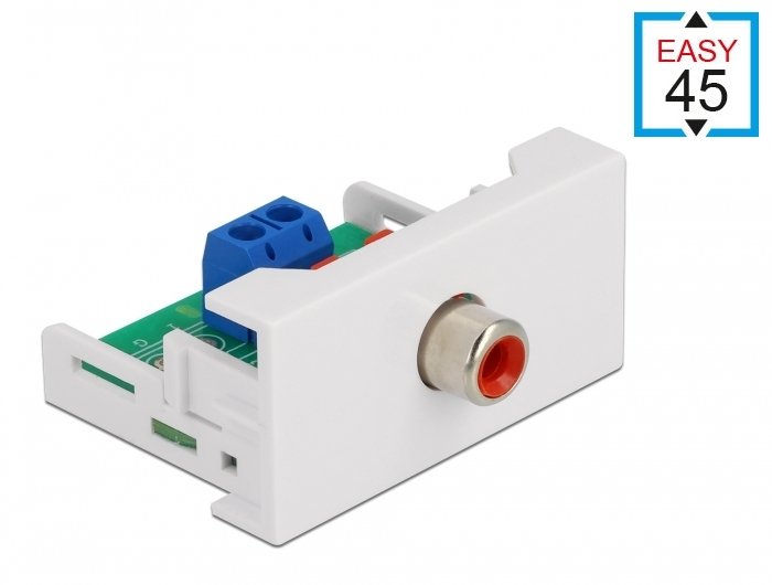 Delock Easy 45 Module Rca Puerto Hembra 22,5 X 45 Mm