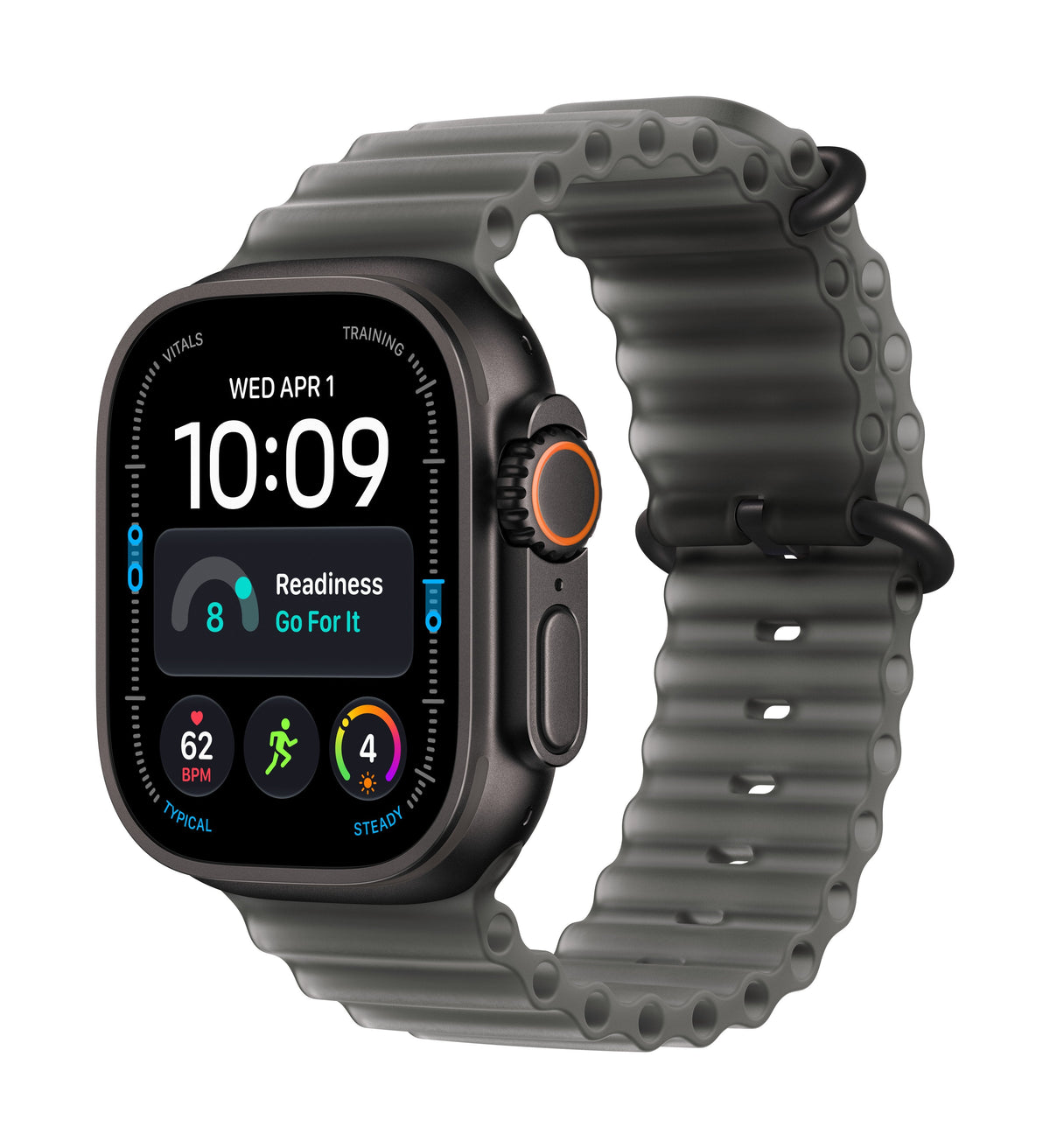 Apple Watch Ultra 4 Gps + Cellular 49mm Negro Titanium Case With Translucent Negro Ocean Band