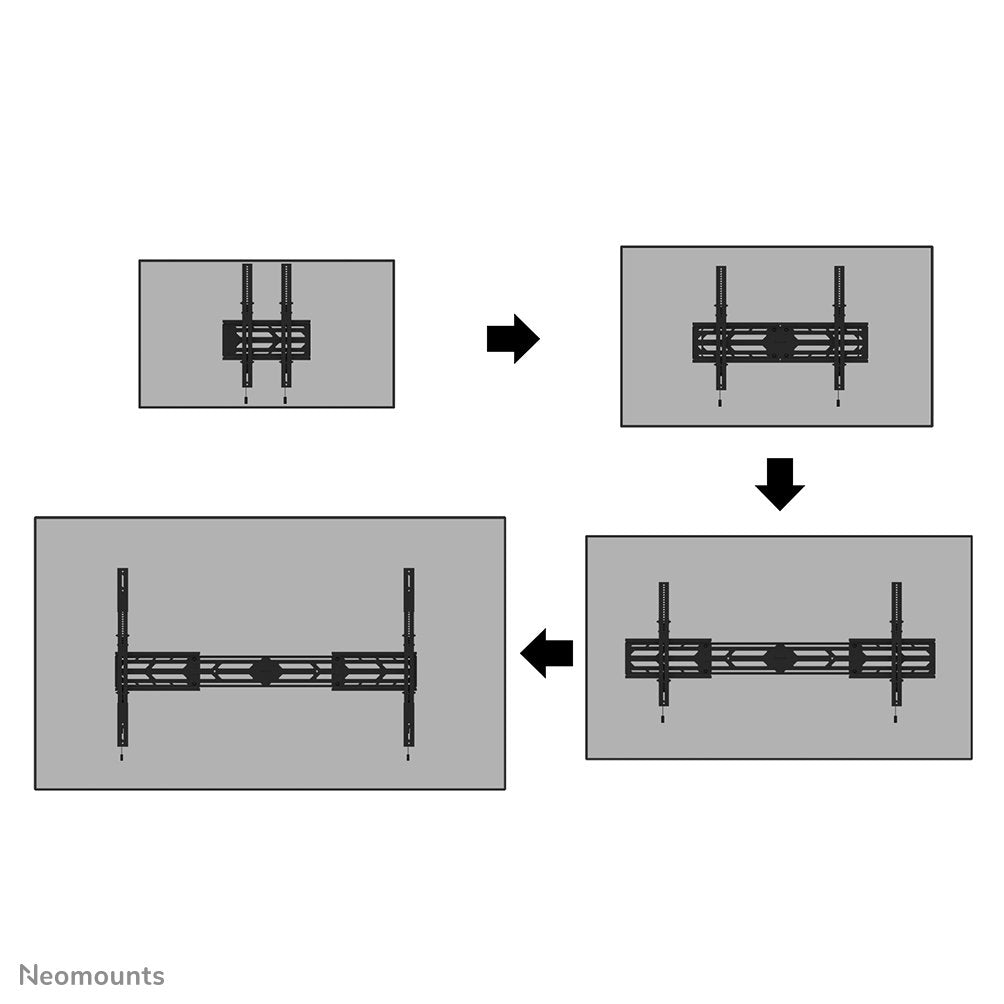 Soporte De Pared Neigbar 55-110'' 160kg Negro Neomounts
