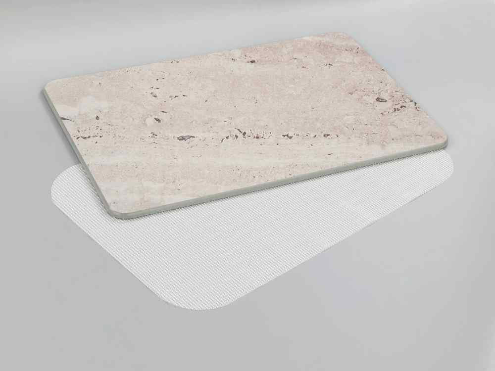 Alfombra De Baño Antideslizante De Diatomita, Granito, 60 X 39 Cm