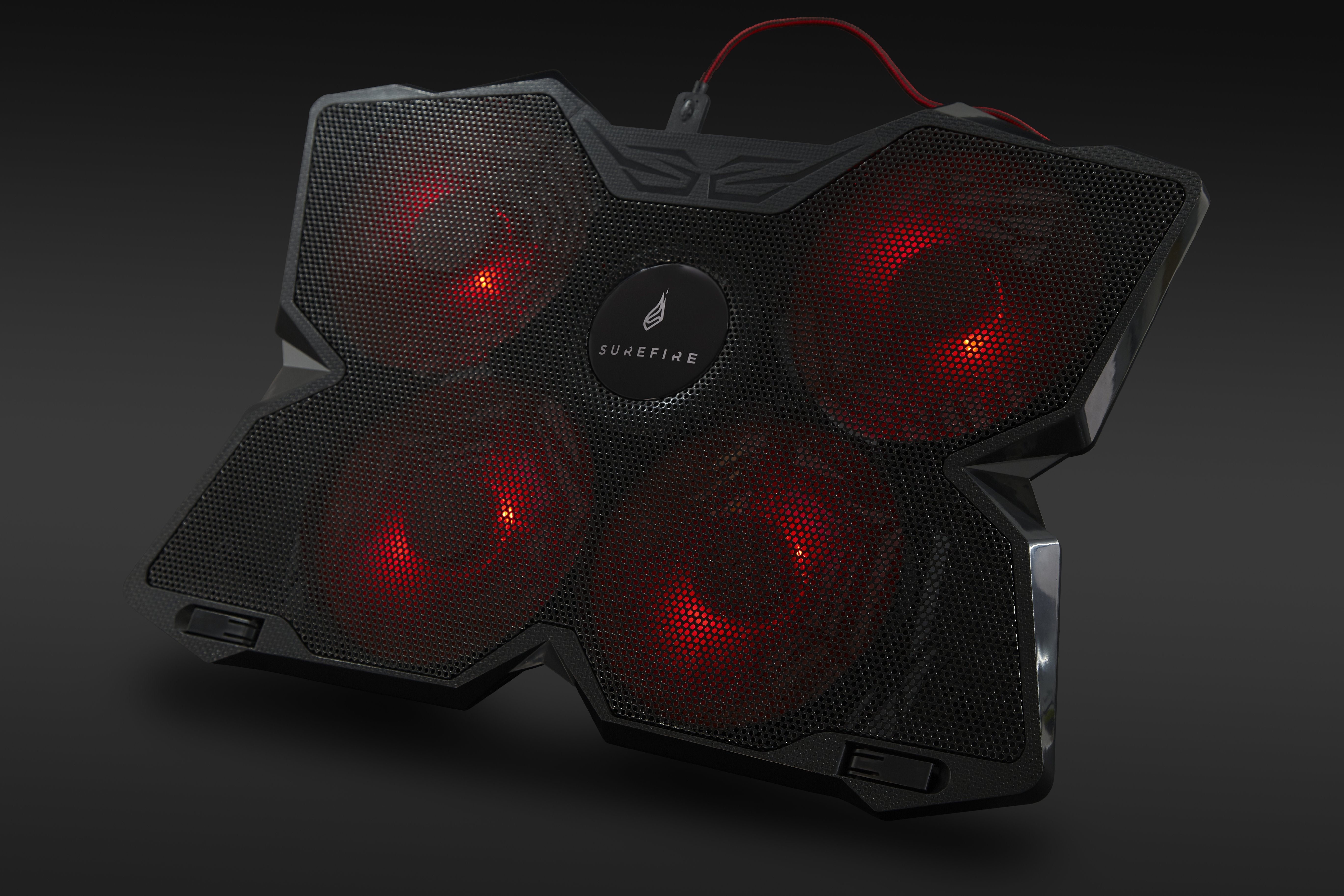 Verbatim Soporte Para Portatil Surefire Bora Gaming Laptop Cooling Pad Red