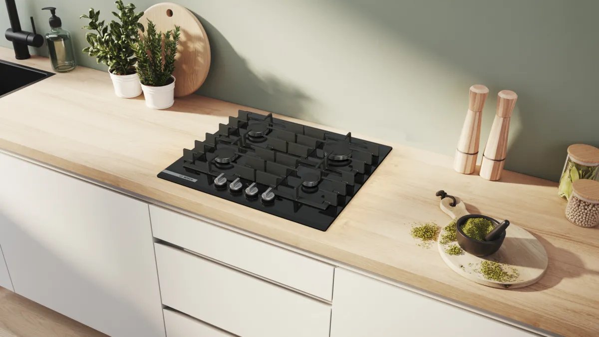 EAN 4242005440887 - Bosch PRP6A6H40 hobs Negro Integrado 60 cm Encimera de gas 4 zona(s) imagen 4