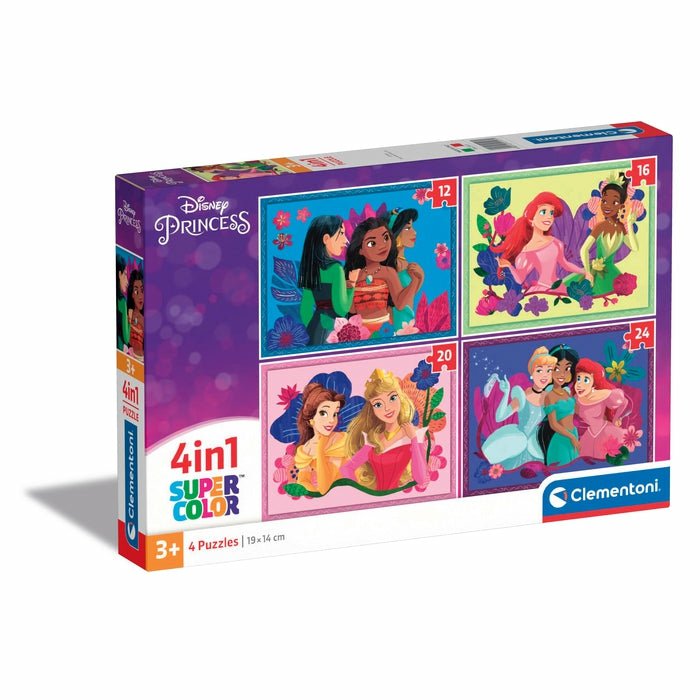 Puzzle Clementoni Supercolor 4 In 1  Disney Princess 21517