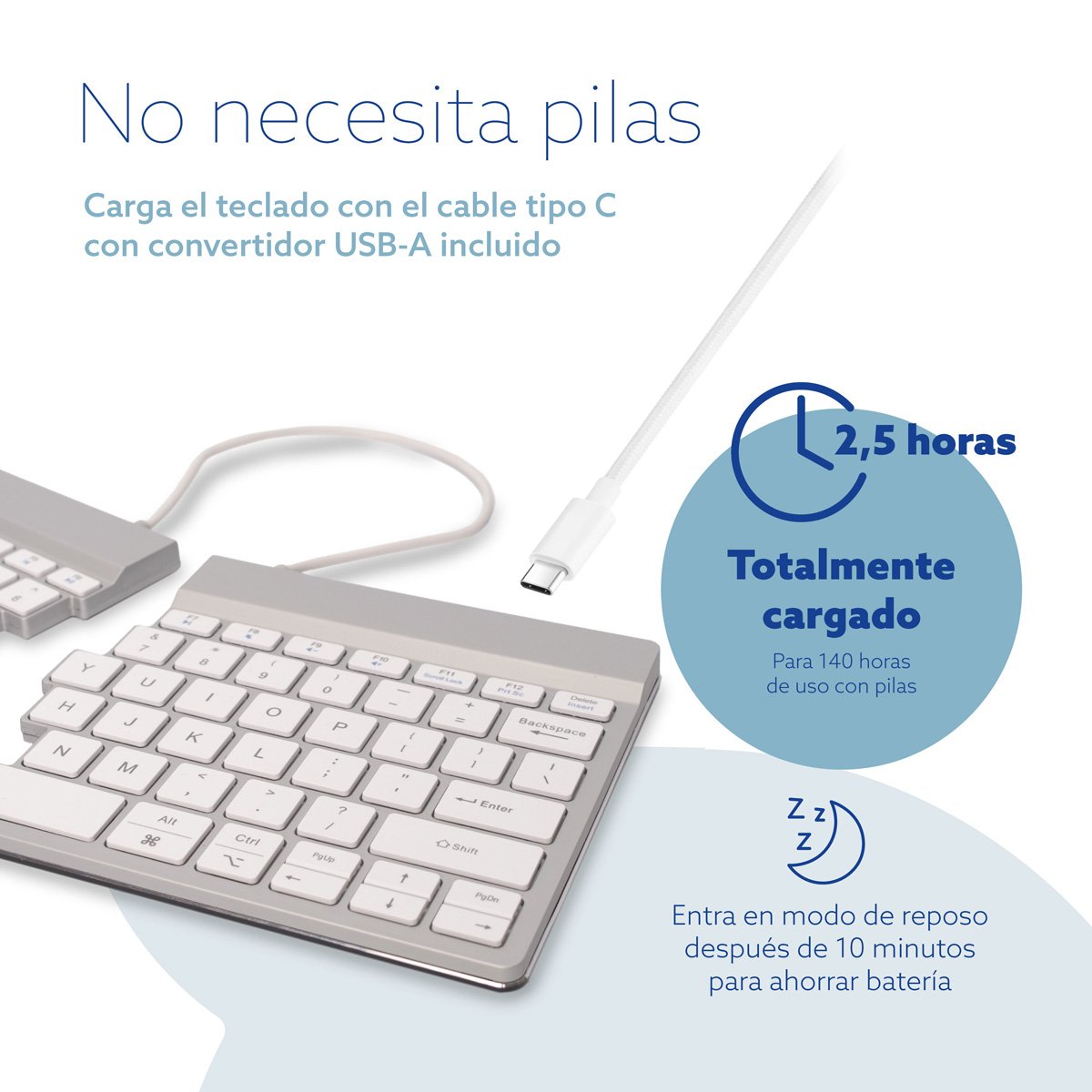 EAN 8719274491859 - R-Go Tools RGOSBUSWLWH teclado Oficina Nórdico imagen 16